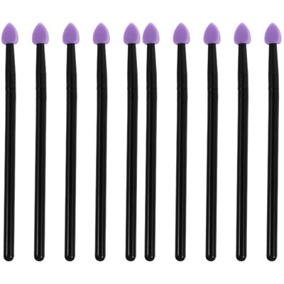 minkissy 10pcs Silicone Eyeshadow Makeup Brush Easy to Types Comfortable Grip for Effortless Eye Makeup Application for Everyday Use