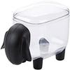 JYYBN Cotton Swab Storage Box with Lid Transparent Cotton Swab Cosmetic Small Box Desktop Cotton Swab Box Makeup Cotton Box Finishing Box (Color : Black) view 1