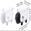 JYYBN Cotton Swab Storage Box with Lid Transparent Cotton Swab Cosmetic Small Box Desktop Cotton Swab Box Makeup Cotton Box Finishing Box (Color : Black) view 2