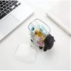 JYYBN Cotton Swab Storage Box with Lid Transparent Cotton Swab Cosmetic Small Box Desktop Cotton Swab Box Makeup Cotton Box Finishing Box (Color : Black) view 4