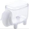 JYYBN Cotton Swab Storage Box with Lid Transparent Cotton Swab Cosmetic Small Box Desktop Cotton Swab Box Makeup Cotton Box Finishing Box (Color : White) view 1