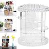JYYBN Makeup Organizer Rack 360 Rotating Crystal Cosmetic Storage Box Multifunction Detachable Makeup Organizer Makeup Display Shelf (Color : 27cmx34.5cm) view 2