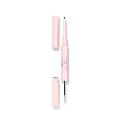 Wander Beauty Women's Upgraded Brows Pencil & Treatment Gel Duo, Dark Brown, 1 Count (Pack of 1)