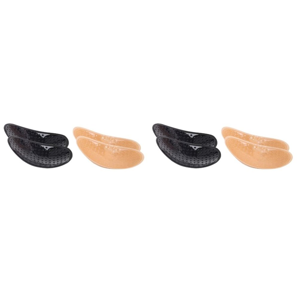 FRCOLOR 4pairs Invisible Shoulder Pads Enhancers Detachable -Skid Shoulder Cushion Breathable and Lightweight Design for Women and Men and Skin Tone Comfortable and Reusable