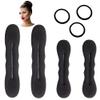 Styla Hair Bun Maker 4 Pack (2 Small, 2 Large) - Foam Sponge Buns with Hair Ties and Shaper Accessories for Updos, Ballet, French Twist, Waves & More! view 1