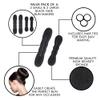 Styla Hair Bun Maker 4 Pack (2 Small, 2 Large) - Foam Sponge Buns with Hair Ties and Shaper Accessories for Updos, Ballet, French Twist, Waves & More! view 2