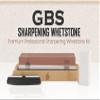 G.B.S Whetstone Knife Sharpening Stone 2 Sided Grit 3000/8000 Waterstone and Wood Straight Razor, Complete Beard, Shaving kit Box - Mug, Natural Soap, Brush, Alum Block, Strop, and Paste view 2