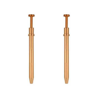 Healifty 2pcs Stainless Steel Prongs Gripper Bead Holder Tool Golden Precision Grabbing Tool for Body Piercing Lightweight -Skid Design Stainless Steel Construction