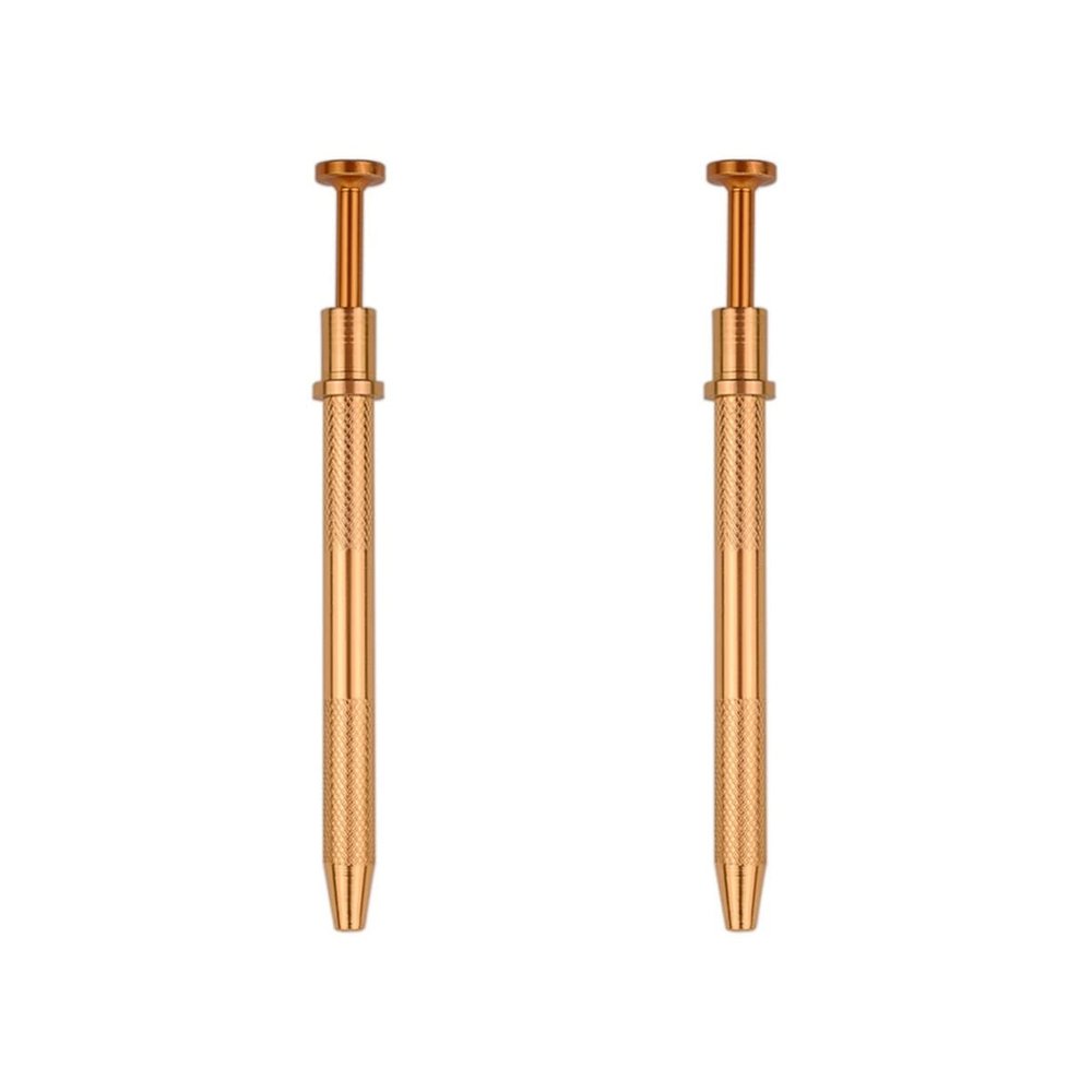 Healifty 2pcs Stainless Steel Prongs Gripper Bead Holder Tool Golden Precision Grabbing Tool for Body Piercing Lightweight -Skid Design Stainless Steel Construction