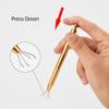 Healifty 2pcs Stainless Steel Prongs Gripper Bead Holder Tool Golden Precision Grabbing Tool for Body Piercing Lightweight -Skid Design Stainless Steel Construction view 4