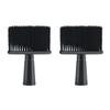 Healifty 2pcs Broken Hair Brush Soft Bristle Hair Cutting Brush for Neck Cleaning Portable Plastic Handle for Salon and Home Use view 1