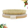 Healifty 3pcs Natural Wood Bristle Bath Brush Handheld Exfoliating Scrubber for Cellulite Removal Gentle for Dry Skin and for Home Use view 3