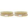 Healifty 2pcs Natural Wood Body Brush for Exfoliation Cellulite Remover Massager Spa Scrubber for Women view 1