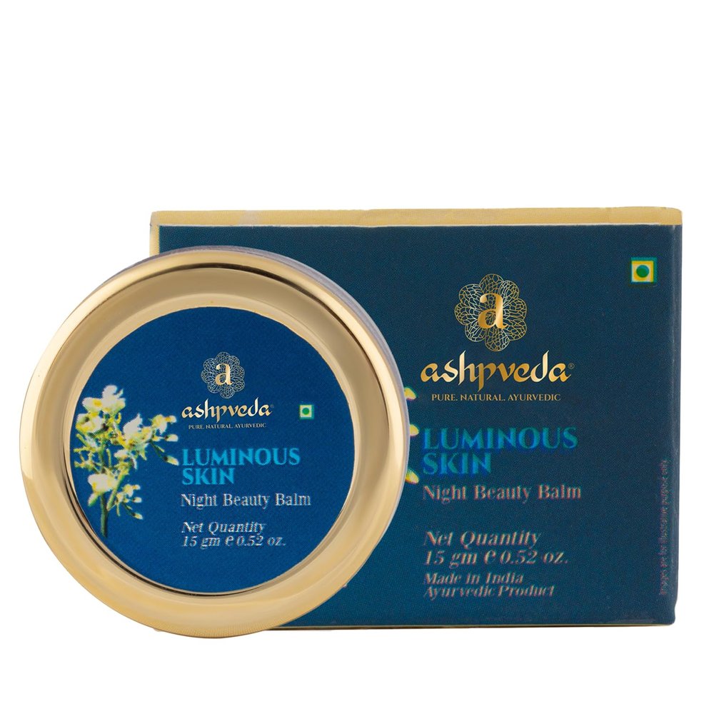 Ashpveda Luminous Skin Night Beauty Cream - Ayurvedic Nighttime Cream for Enhanced Skin Radiance (15gm)