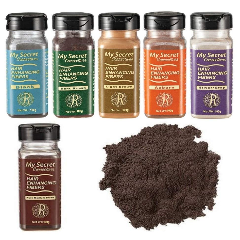 My Secret Correctives Hair Enhancing Fibers - 100g/3.5oz VALUE SIZE (Light Brown)