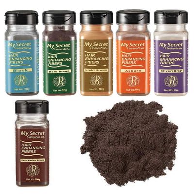 My Secret Correctives Hair Enhancing Fibers - 100g/3.5oz VALUE SIZE (Medium Brown)