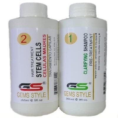 GS Gems Style Stem Cells Hair Treatment Celulas Madres Tratamiento Capilar 9 oz / 260 ml