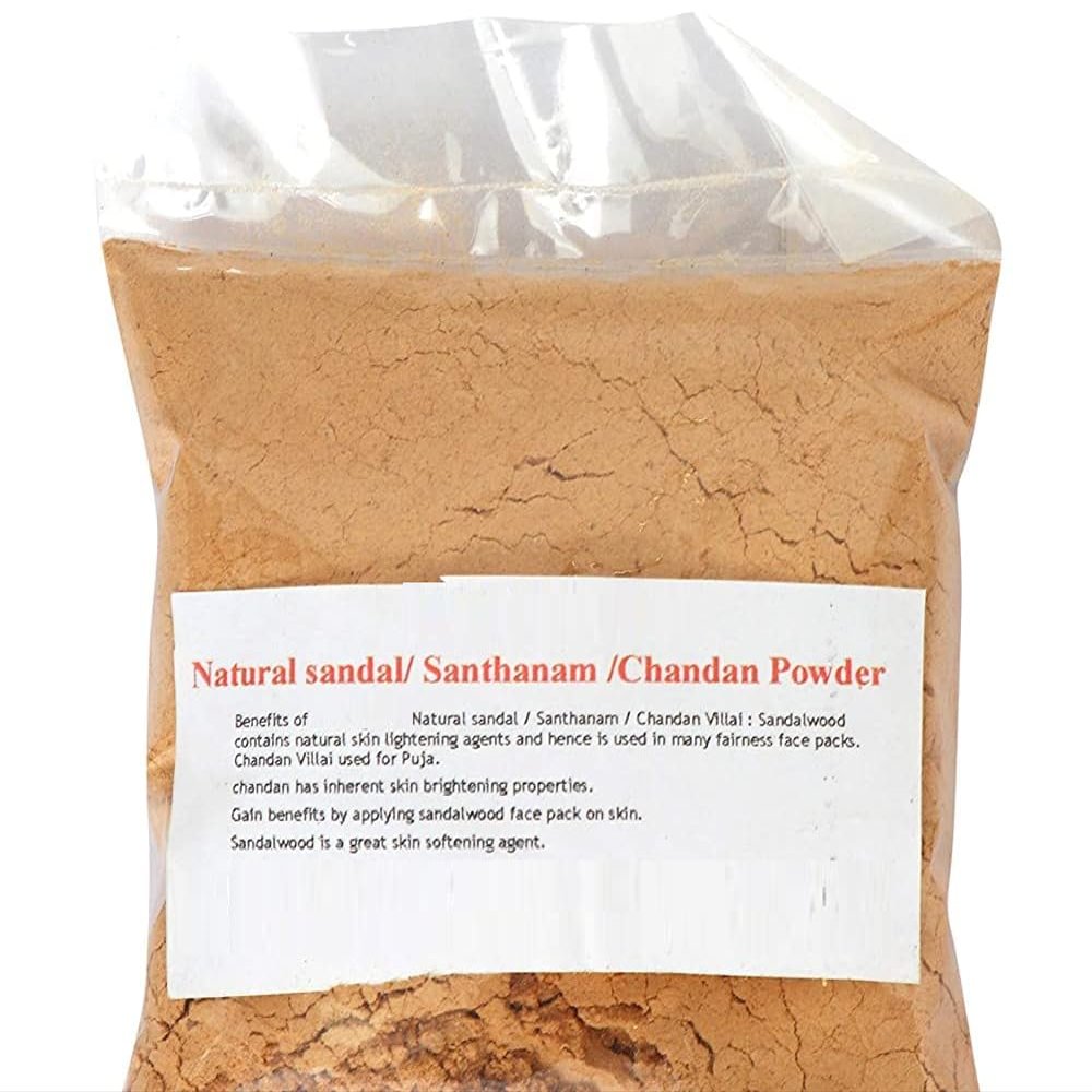 SJH Organics Natural sandal/Santhanam/Chandan Powder for Puja, Skin care & more - 25 grams