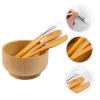 Healifty 4pcs Facial Mask Bowl Face Mask Mixing Includes Spatula Brush and Spoon for Easy Application Lightweight and Washable Skin Care Tools for Home and Travel view 3