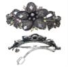 Set of 3 3 Styles Butterfly/Flower Barrettes 0052aqua0014jet52coolGray-3 view 4