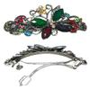 Set of 3 3 Styles Butterfly/Flower Barrette 0053multid0014jet0052Aqua-3 view 2