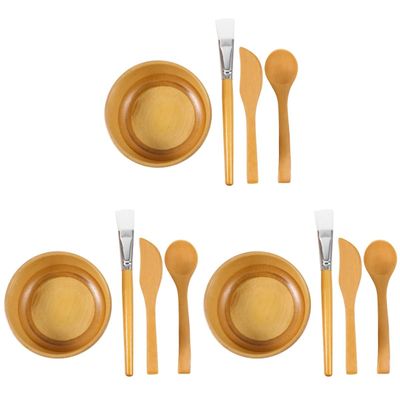 Healifty 12pcs Face Mask Mixing Tool Set Includes Bowl Brush Spatula Spoon Safe Washable and Reusable Facial Mask Kit for Skin Care