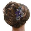 Set of 3 3 Styles Butterfly/Flower Barrette 0053purple0014jet0052coolGray-3 view 2