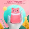 FOMIYES 2pcs Adorable Bear Powder Puff Box Cartoon Talcum Powder Container for Home Use Made of -friendly view 3