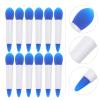 minkissy 3sets Double-ended Silicone Makeup Brush Wax Applicator Sticks Blending Sponges Facial Tools Exfoliate Face Easy Clean Dry Storage Professional Lip Makeup Supplies view 3