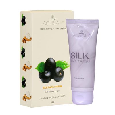 ACHSAH Silk Face Cream Vitamins A,C,E and zinc | Shea Butter, Aloe Vera Organic, Natural Ingredients Suitable for all Types Skin Naturals Bright Complete