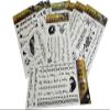 10 Pieces Paste Temporary Self Transfer Arabic Tattoo Stickers Black Arabic Tattoo Waterproof , Islamic Henna Designs Body Art view 1