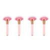 minkissy 4pcs Wooden Handle Makeup Fan Shape Brush Cosmetics Brush Nylon Bristles No Shedding for Daily Professional Use view 1