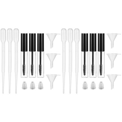 Healifty 18pcs Voluminous Mascara Tube Refills Empty Eyeliner Tube for Lash Extension Supplies