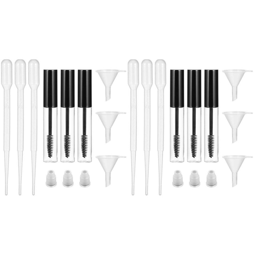 Healifty 18pcs Voluminous Mascara Tube Refills Empty Eyeliner Tube for Lash Extension Supplies
