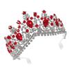 minkissy 1pc Comb Rhinestone Headwear for Weddings Photography and Special Events Red Alloy Bridal Jewelry view 1