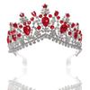 minkissy 1pc Comb Rhinestone Headwear for Weddings Photography and Special Events Red Alloy Bridal Jewelry view 2