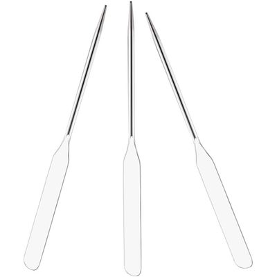 minkissy 3pcs Stainless Steel Cosmetic Mixing Tool Makeup Spatula for Blending Colors Professional Beauty Shops Easy to Use and Mixing Rods