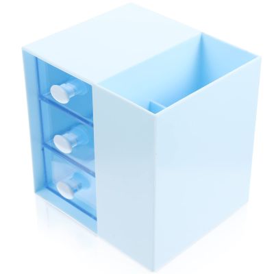 minkissy Multi-grid Makeup Organizer Storage Case Drawer Style Cosmetics Holder for Desktop Portable and Space-saving Multi-function Box for Vanity Bathroom and Office Use