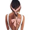 AWAYTR Women's Hairband - 3PCS Long Head Wraps Bands, Chiffon Criss Cross Head Wraps, Non Slip Hair Band(Curry, Blue, Beige) view 2