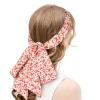 AWAYTR Women's Hairband - 3PCS Long Head Wraps Bands, Chiffon Criss Cross Head Wraps, Non Slip Hair Band(Curry, Blue, Beige) view 3