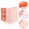 minkissy Style Makeup Organizer Multi-compartment Cosmetics Storage Case for Office Desktop Bathroom Versatile Makeup Brush Holder for Easy Organization view 3
