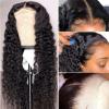 TOMYEUS Wigs Brazilian Deep Wave Lace Frontal Wig 14-30 Inch Curly Human Hair Wigs 150% Density HD Transparent Lace Wig Lace Front Wig for Daily Party view 4