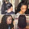 13X4 HD Lace Front Wigs Human Hair for Black Women Glueless Kinky Curly Lace Front Wig Pre Plucked with Baby Hair Brazilian Virgin Hair Natural Black Color Full Curly Wig 22inch view 3