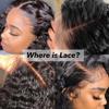 13X4 HD Lace Front Wigs Human Hair for Black Women Glueless Kinky Curly Lace Front Wig Pre Plucked with Baby Hair Brazilian Virgin Hair Natural Black Color Full Curly Wig 22inch view 4