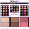 UCANBE Eyeshadow Palette with 15Pcs Brushes Makeup Set, Pigmented 86 Colors Make Up Sets Valentine's Day Gift, Matte Shimmer Glitter Eye Shadow Pallet Highlighter Contour Blush Powder Brush Beauty Kit view 3