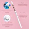 Jessup Eye Makeup Brush Set Professional 15pcs White/Rose Gold T217 with Foundation Brush Flat Top Kabuki Brush for Face Blush Liquid Powder SF002 view 3