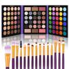 UCANBE 86 Colors Nude Eyeshadow Palette with 15pcs Makeup Brushes Set, Matte Glitter Long Lasting Highly Pigmented Waterproof Colorful Eye Shadow Contour Blush Powder Highlighter All in One view 1