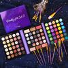 UCANBE 86 Colors Nude Eyeshadow Palette with 15pcs Makeup Brushes Set, Matte Glitter Long Lasting Highly Pigmented Waterproof Colorful Eye Shadow Contour Blush Powder Highlighter All in One view 2