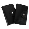 SOLUSTRE 2pcs Nail Art Plate Storage Pouch Stylish and Practical Manicure Template Holder Slots for Nail Stamping Plates Snap Button Closure Black view 1