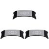Uonlytech 3pcs Comfortable Nail Art Cushion Arm Rest Pillow Black Silicone Hand Holder for Nail Salon Easy to Clean Firm Support for Manicure Tables view 1
